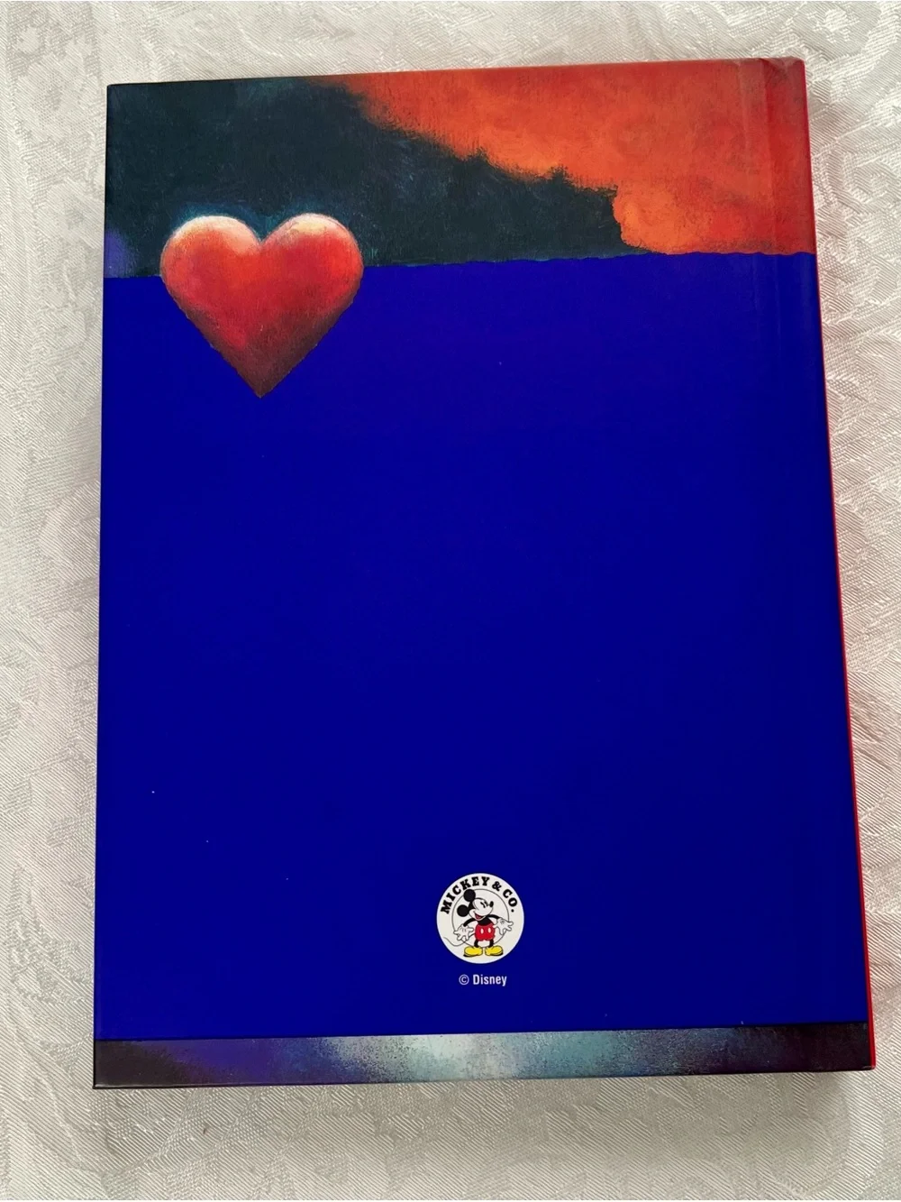 Disney Teal & Red Mickey with Floating Heart Hardcover Journal